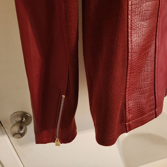 Marc NY Wine/Burgundy Faux Leather size M - Picture 5 of 11